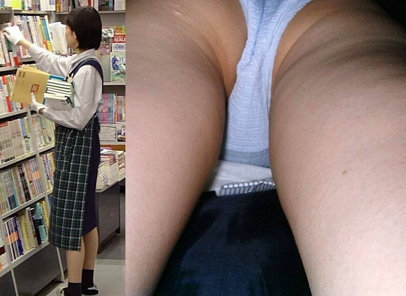 【店員 パンチラ】お仕事を頑張る女子たちのパンティを盗撮！165枚の画像49枚目