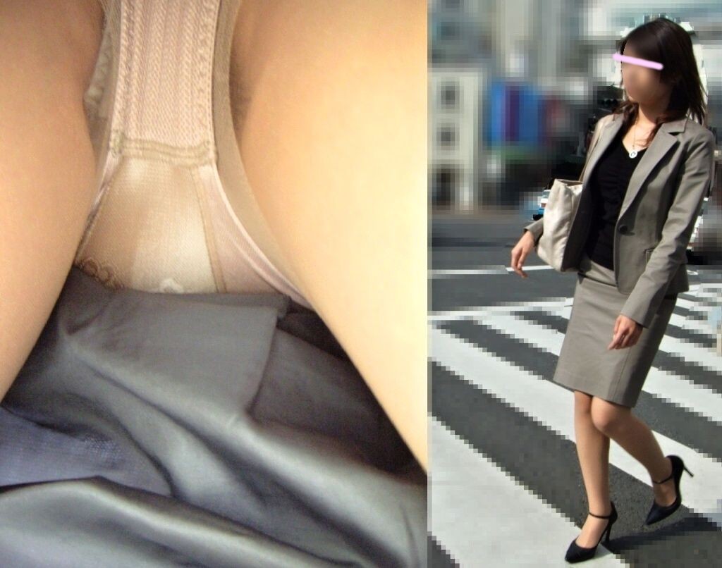 【逆さ撮り】働く素人OLのタイトスカート内を接写撮りwの画像6枚目