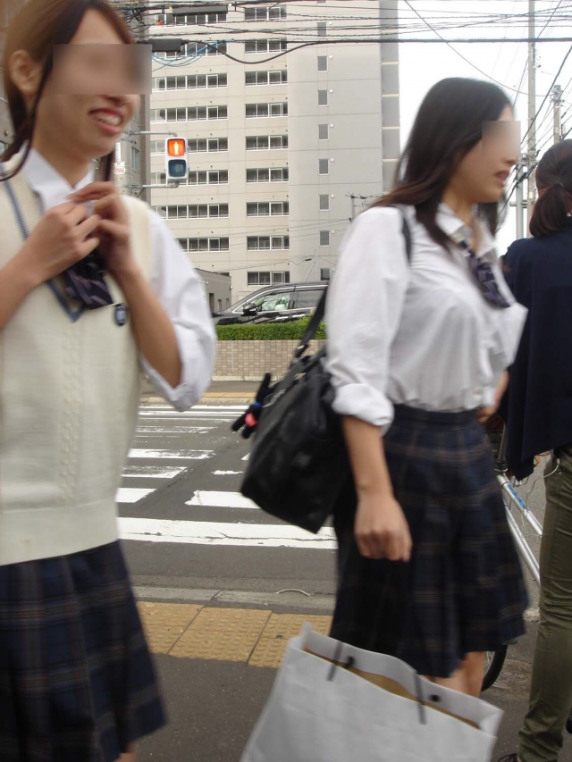 日本の誇る制服JK！歩いてるだけでえちえちなのだ。の画像23枚目
